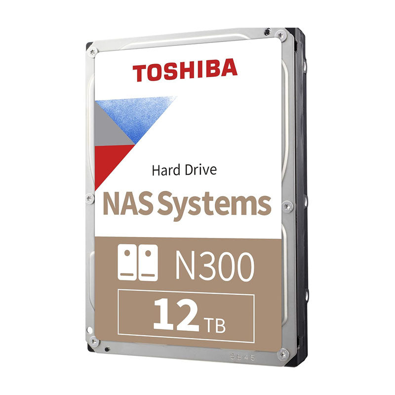 Toshiba N300 12TB Internal Hard Drive – 7200 RPM, SATA III 6Gb/s, 512MB Cache, 3.5" HDD HDWG51CXZSTA