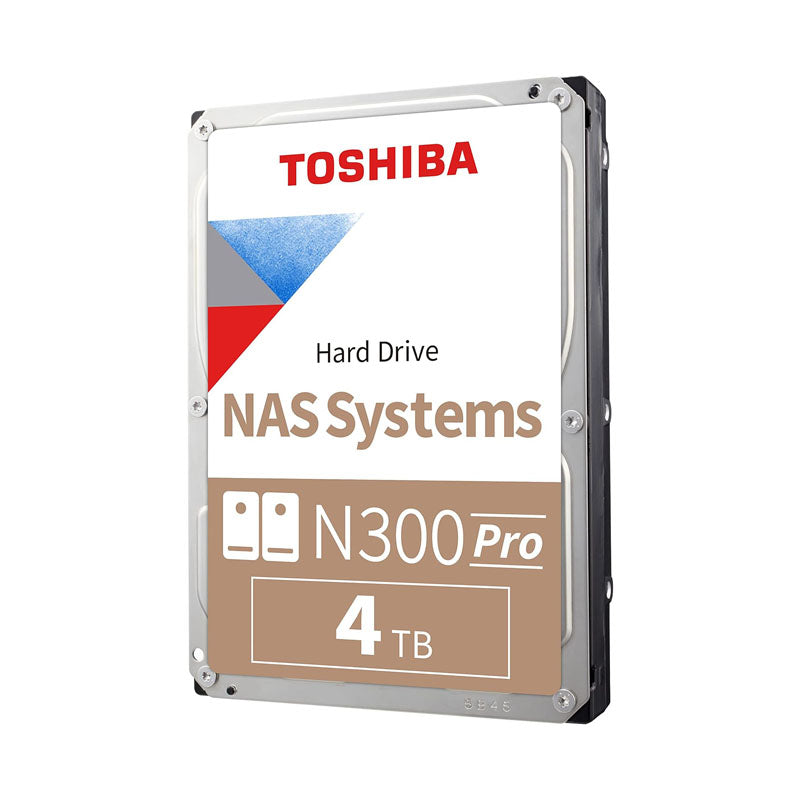 Toshiba N300 4TB NAS 3.5-Inch Internal Hard Drive - CMR SATA 6 GB/s 7200 RPM 512 MB Cache - HDWG740XZSTC