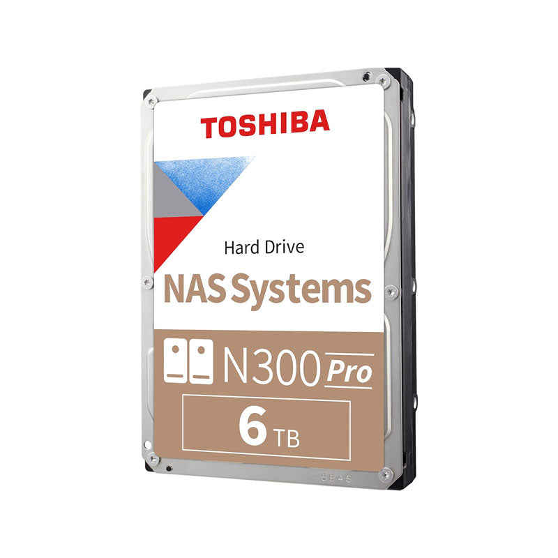 Toshiba N300 PRO 6TB Large-Sized Business NAS (up to 24 Bays) 3.5-Inch Internal Hard Drive HDWG760XZSTB