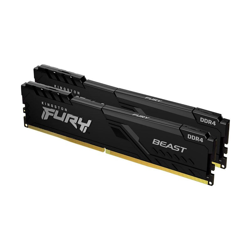 Kingston FURY Beast 32GB (2x16GB) DDR4 3600MT/s CL18 Desktop RAM Kit – KF436C18BBK2/32 Dual Channel