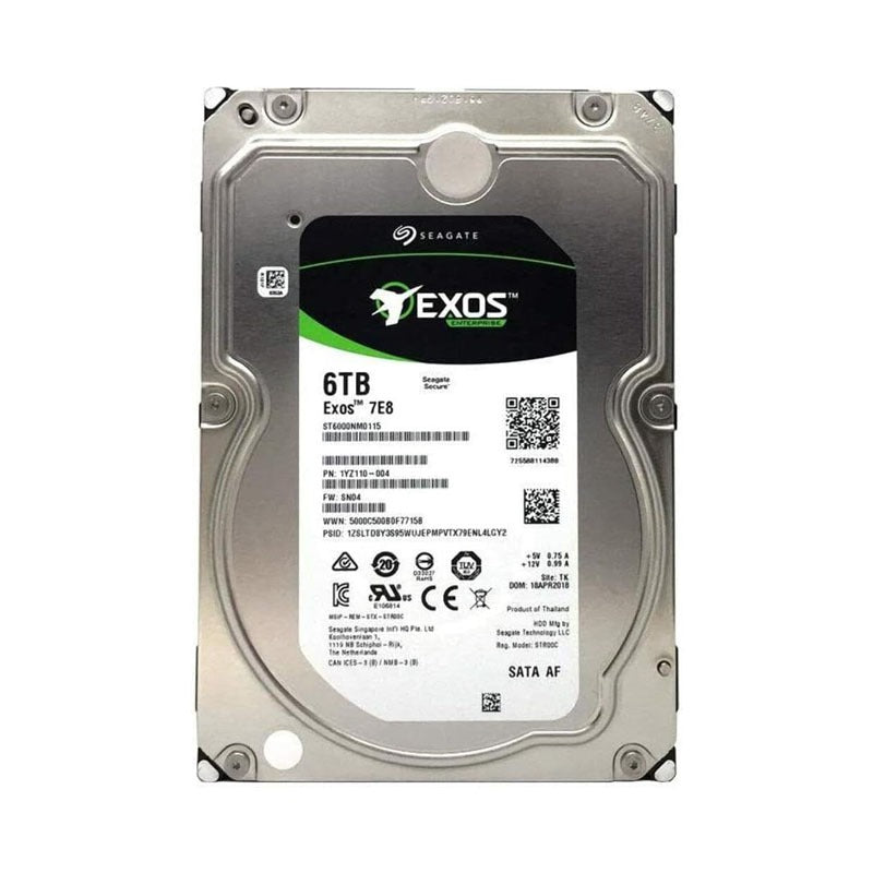 Seagate Exos 7E8 6TB ST6000NM0115 1YZ110-005 7200RPM 128MB Cache 3.5" Hard Drive