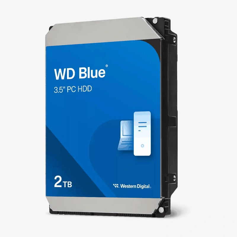 WD20EZBX 2TB WD Blue HDD – 3.5" SATA 6Gb/s 5400 RPM with 256MB Cache for Desktop Storage and General Use