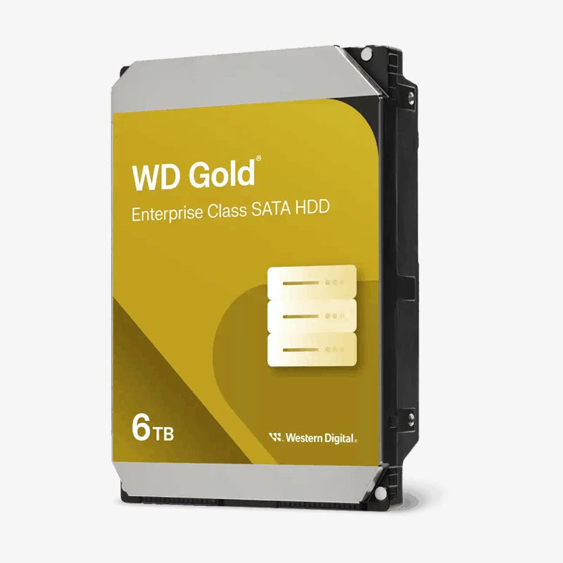 WD Gold 6TB Enterprise Class Internal HDD – 7200RPM, SATA 6Gb/s, 256MB Cache, CMR, 3.5” – WD6004FRYZ
