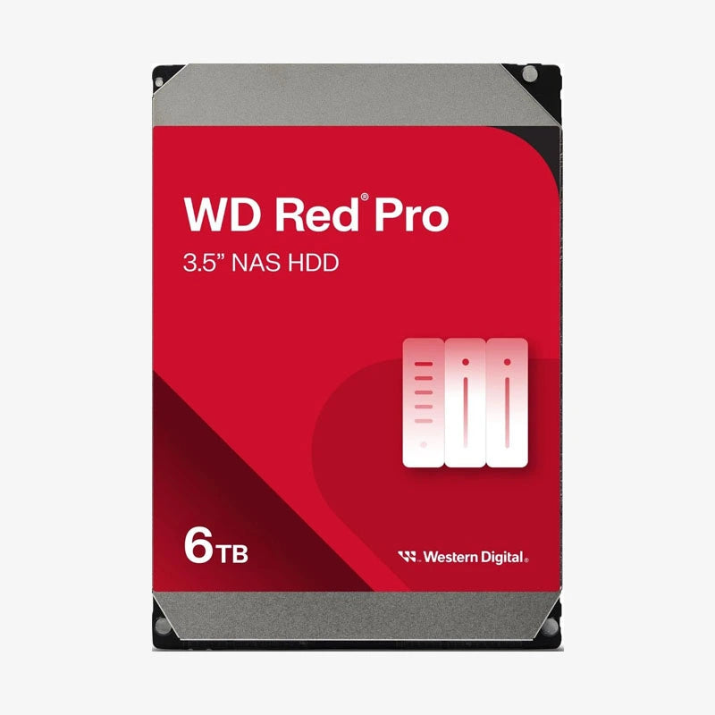 WD Red Pro 6TB NAS Internal HDD – 7200RPM, SATA 6Gb/s, 256MB Cache, CMR, 3.5” – WD6003FFBX