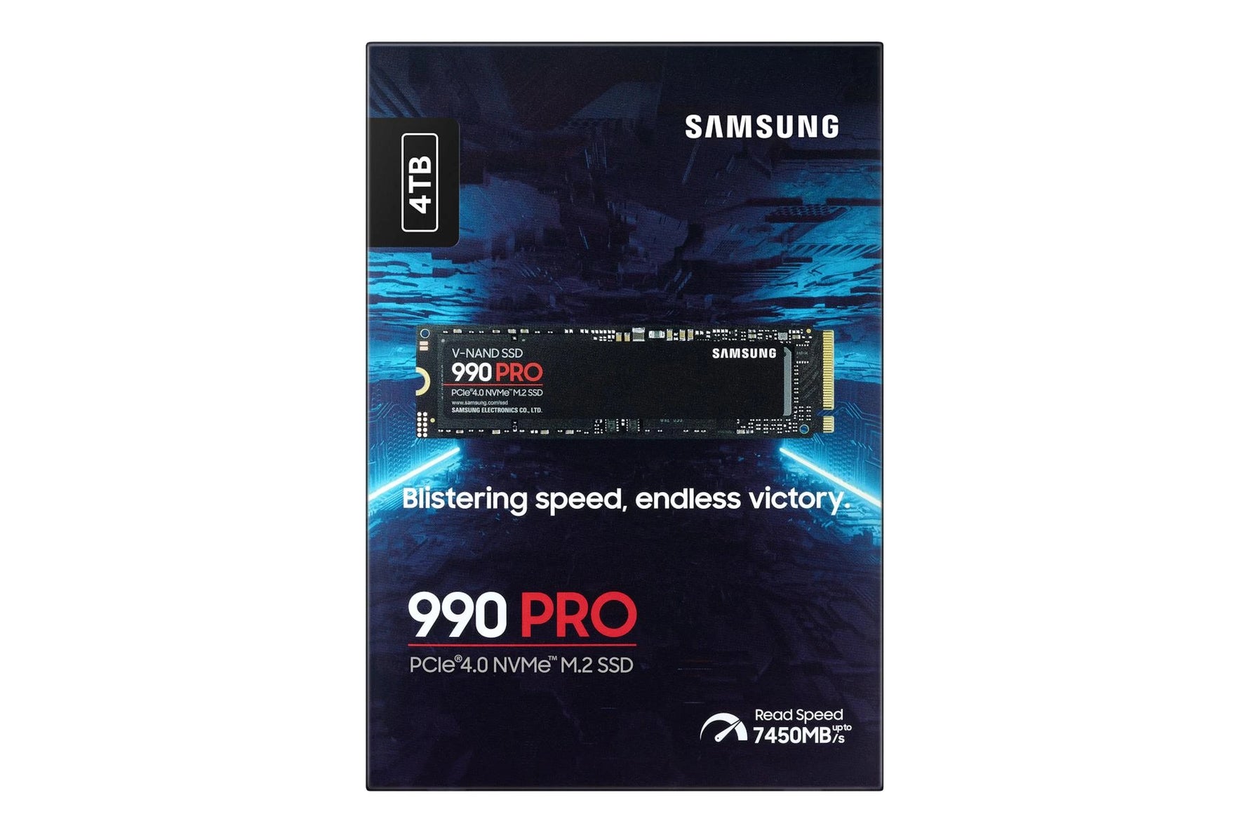 Samsung 990 PRO 4TB NVMe M.2 PCIe 4.0 SSD MZ-V9P4T0B/AM High-Speed Gaming Drive