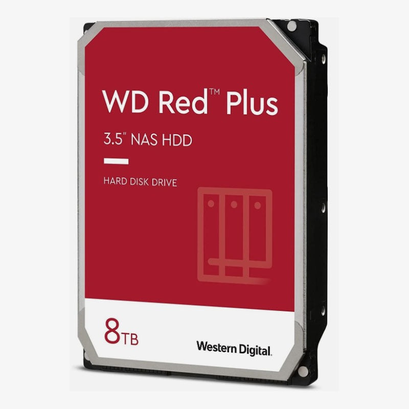 WD80EFZZ – Western Digital 8TB Red Plus NAS Internal Hard Drive – 5640 RPM, SATA 6 Gb/s, CMR, 128MB Cache, 3.5"" HDD