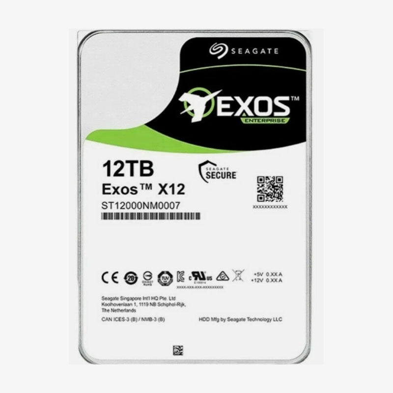 ST12000NM0007 – Seagate Exos 12TB Internal Hard Drive – 7200 RPM, 6Gb/s, 128MB Cache, 3.5"" HDD for Enterprise Data Centers