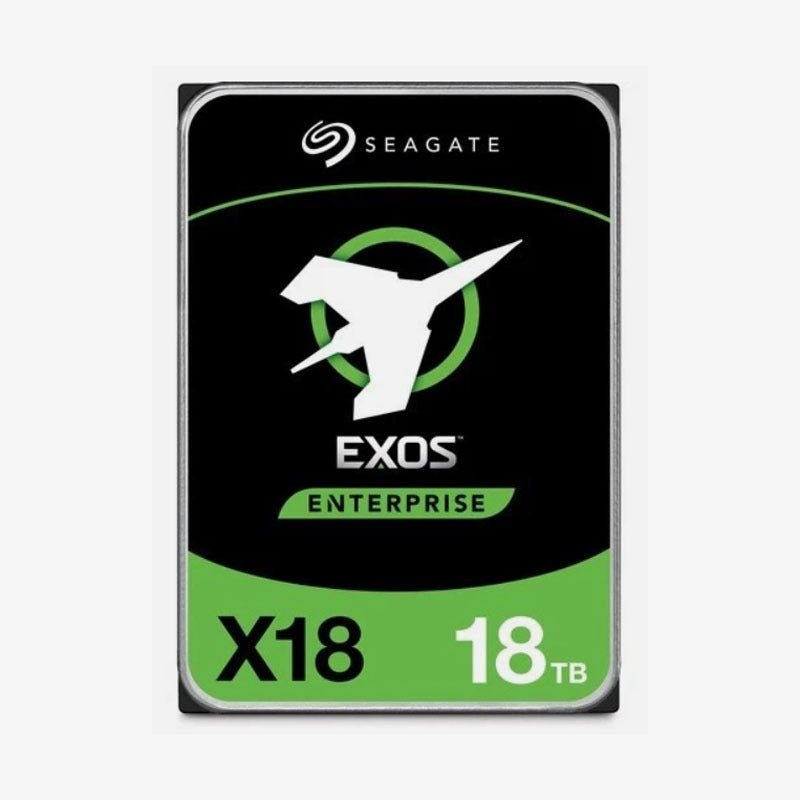 Seagate Exos X18 18TB Enterprise HDD 7200 RPM, SATA 6Gb/s, 256MB Cache ST18000NM000J