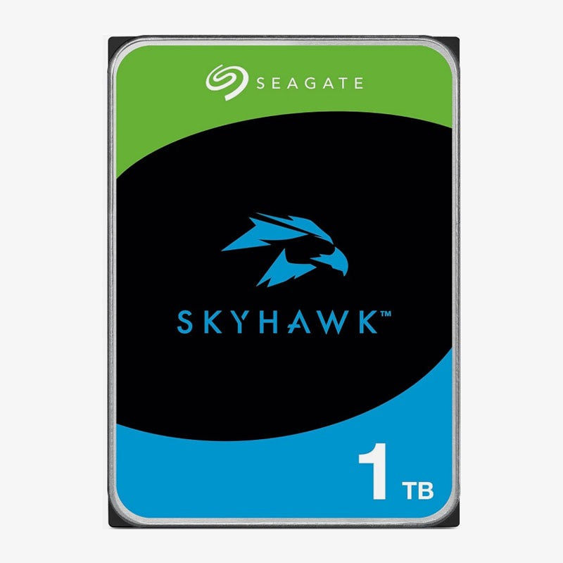 Seagate ST1000VX013 1TB SkyHawk Surveillance HDD – 3.5" SATA 6Gb/s, 5400 RPM, 64MB Cache, Optimized for DVR/NVR and 24/7 Surveillance Systems