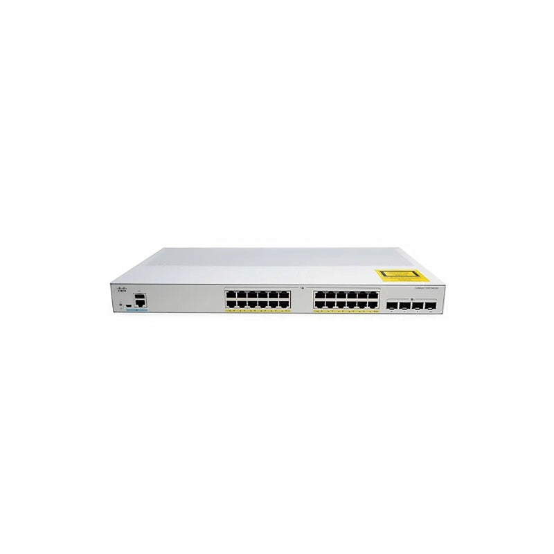Cisco Catalyst C1000-24P-4X-L Managed 24-Port Gigabit PoE+ Switch with 4x 10G SFP+ Uplinks – Fanless Layer 2 Switch USED