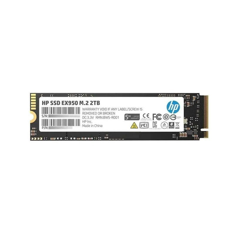 HP 2TB EX950 M.2 PCIe 3.1 x4 NVMe SSD – Reliable 3D TLC NAND Storage for Laptops & PCs – 5MS24AA#ABC