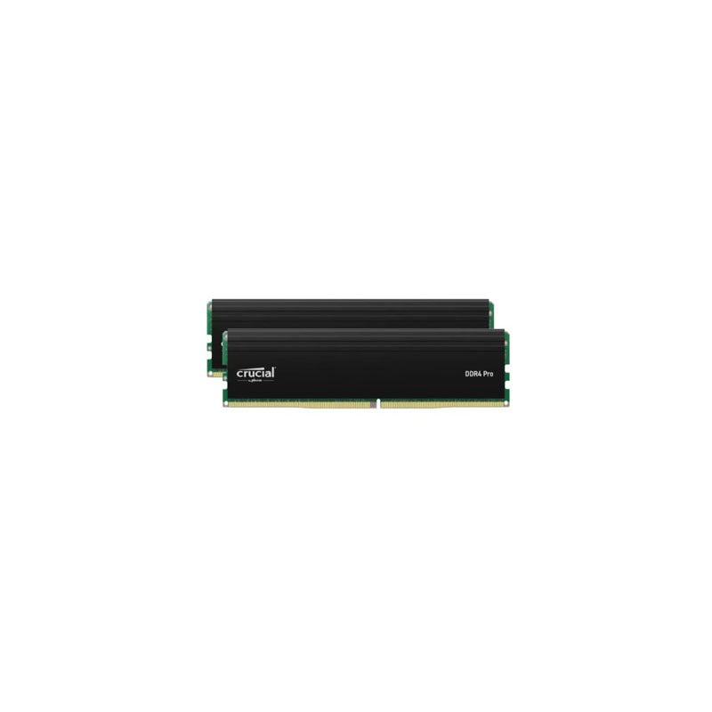 Crucial CP2K16G4DFRA32A – 32GB (2x16GB) DDR4 3200MHz UDIMM Desktop Memory – CL22, Non-ECC, Unbuffered, Black Heatsink