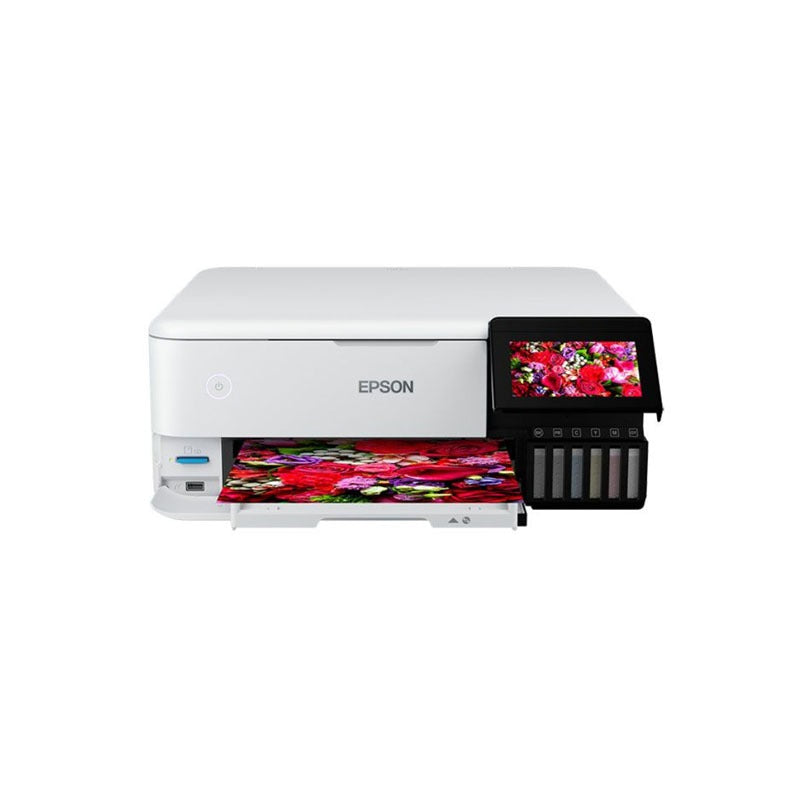 EcoTank Photo ET-8500 Wireless Color All-in-One Supertank Printer with Scanner, Copier, Ethernet and 4.3-inch Color Touchscreen
