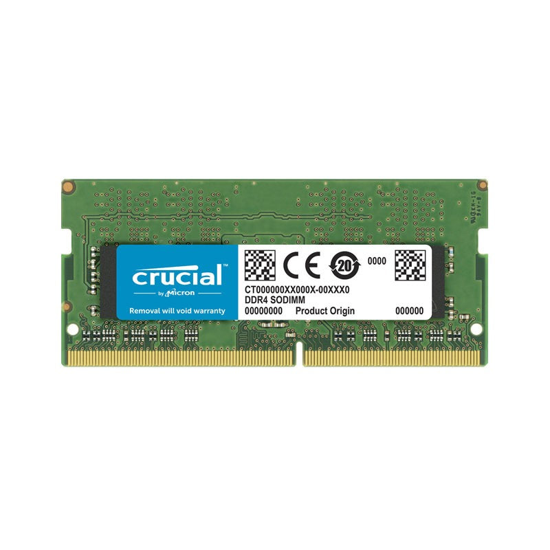 Crucial CT16G4SFD8266 16GB DDR4-2666 SODIMM Laptop Memory – Non-ECC, CL19, 1.2V, Unbuffered