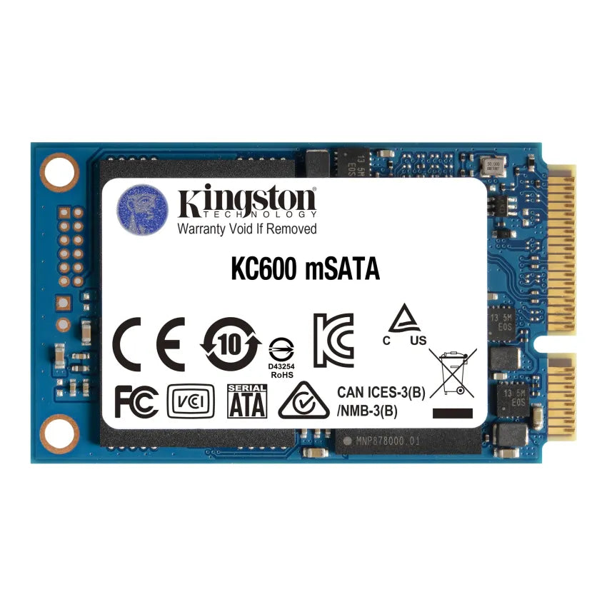 Kingston KC600 512GB mSATA SSD SKC600MS/512G SATA III 6Gb/s Internal Solid State Drive