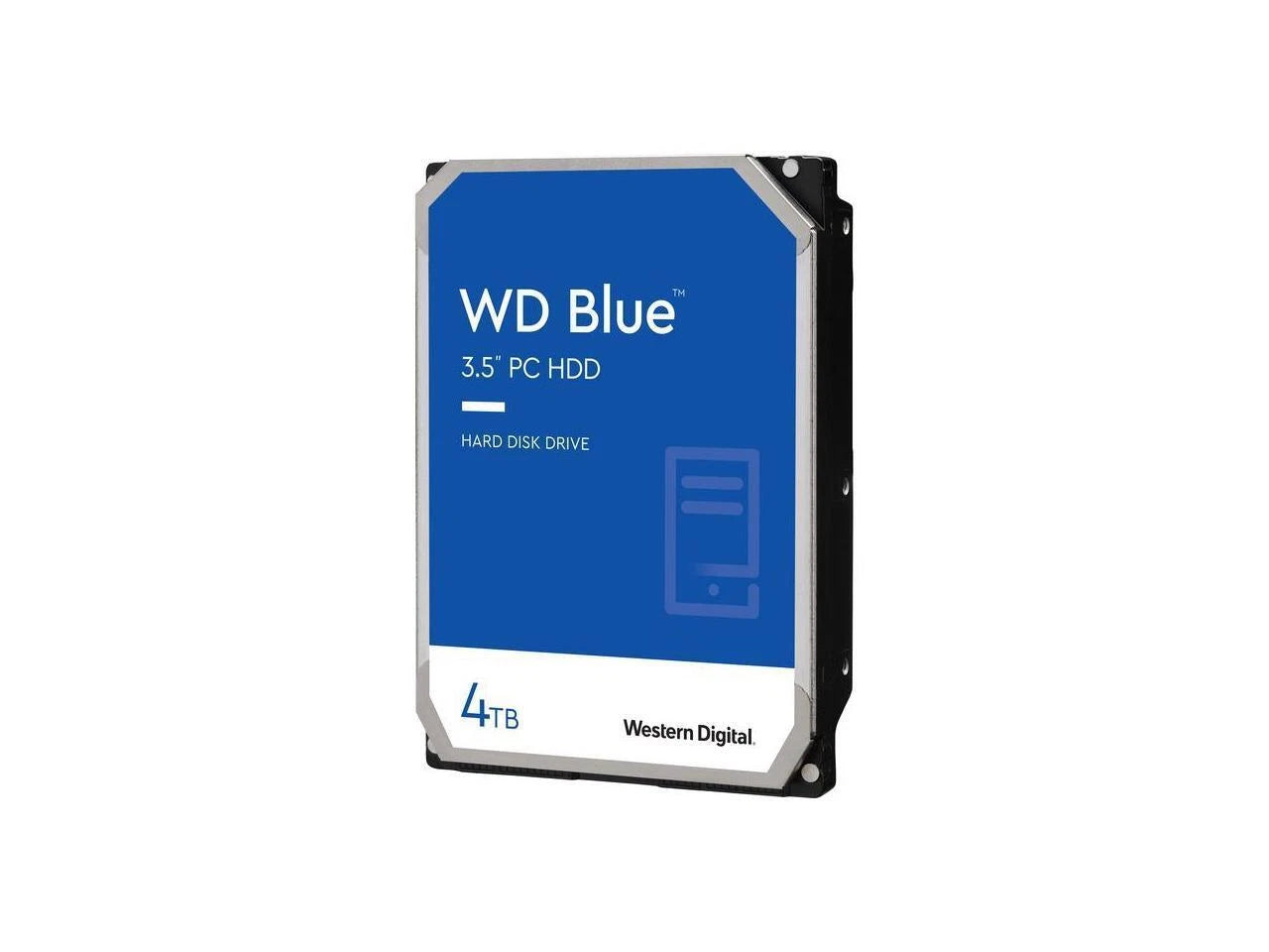 Western Digital 4TB WD Blue PC Internal Hard Drive HDD - 5400 RPM, SATA 6 Gb/s, 256 MB Cache, 3.5" - WD40EZAX