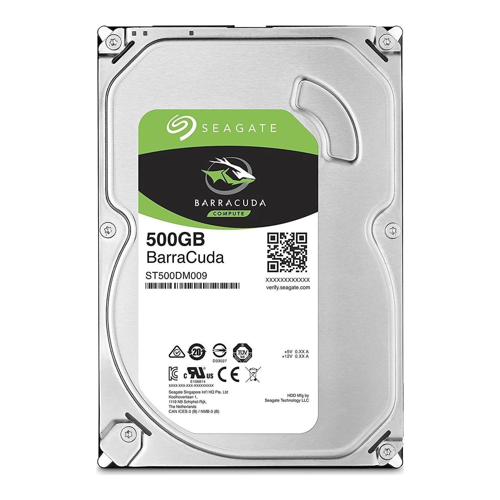 Seagate Barracuda ST500DM009 500GB 3.5" SATA Internal Hard Drive – 16MB Cache, 6Gb/s Transfer